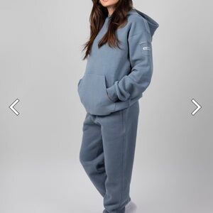 Women's Sky Blue Hoodie and Sweatpants Set